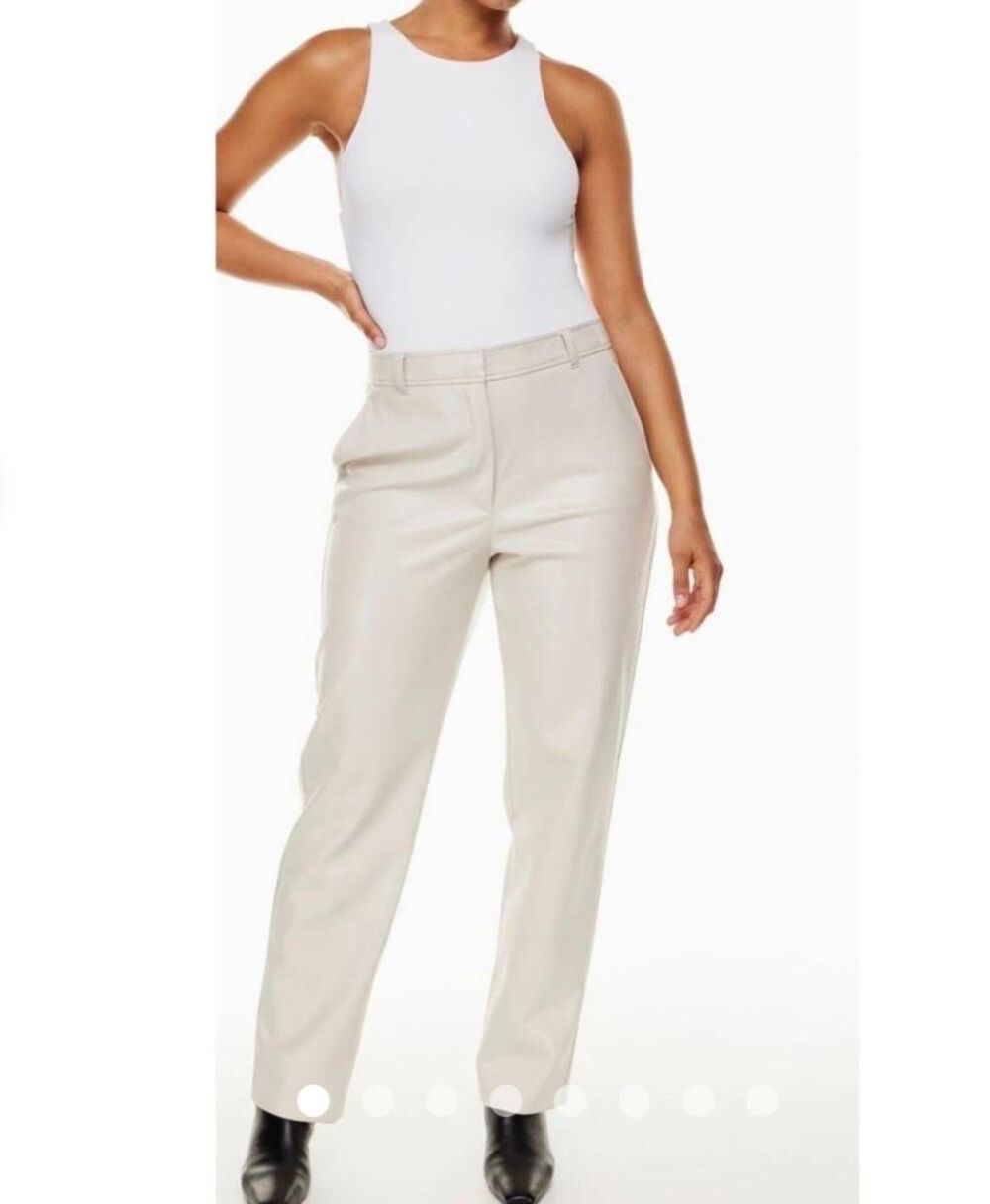 Babaton Command Leather Pants Straight Leg H-R 6